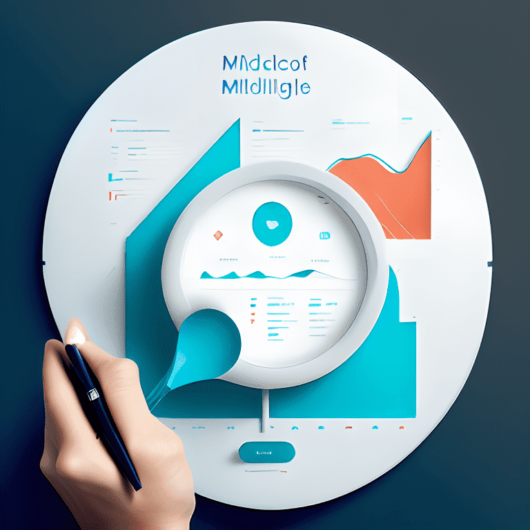 glass hovering over a day trader's desk with various charts