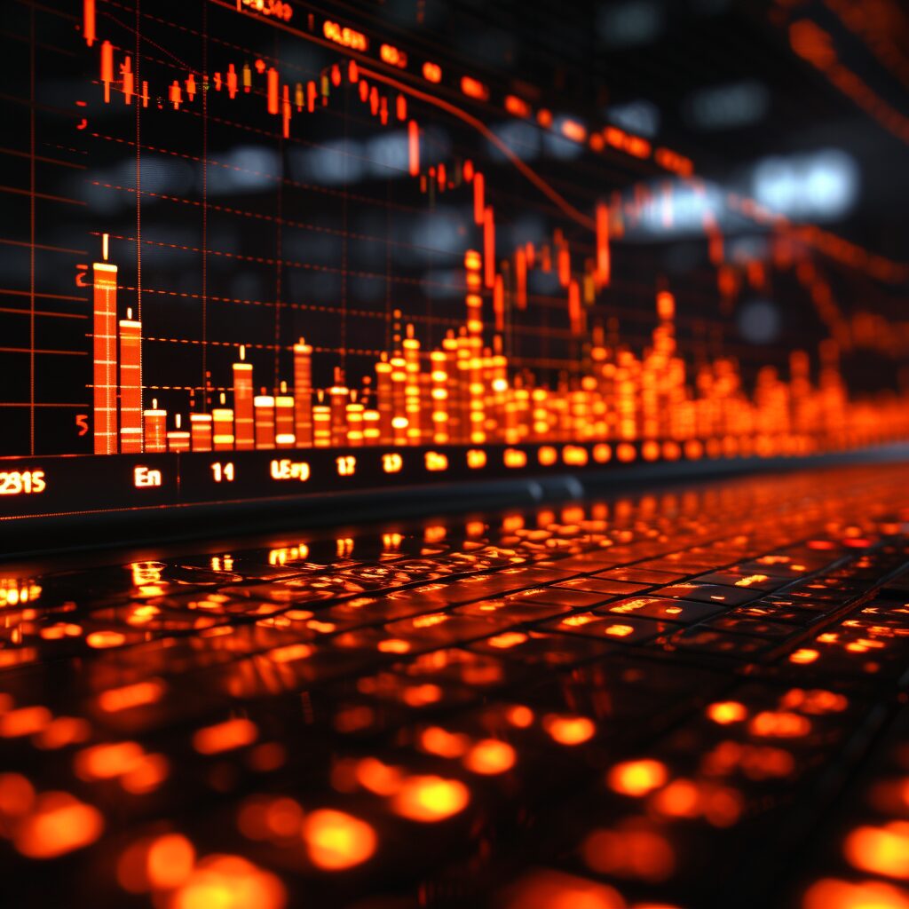 Detailed candlestick chart with piercing pattern for advanced strategy